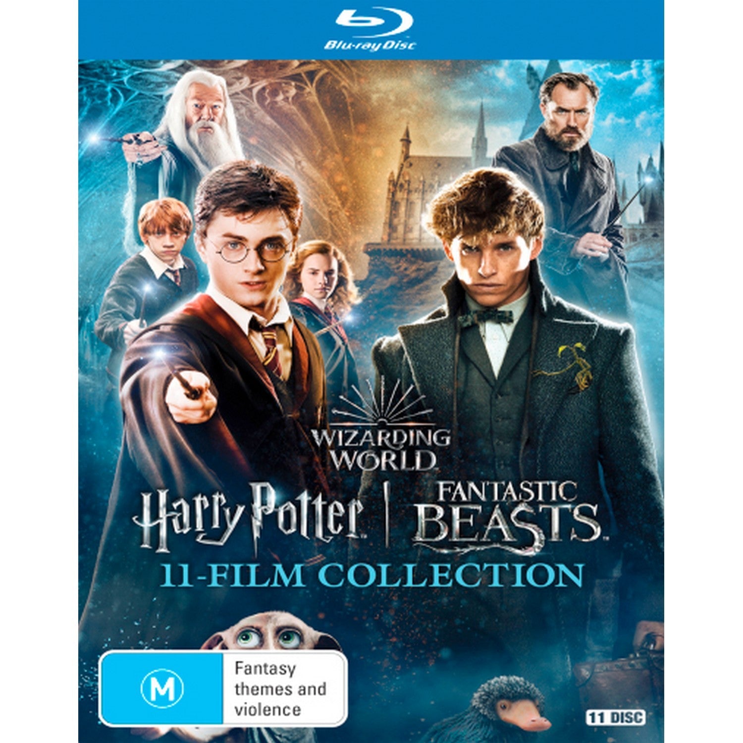 Harry Potter Fantastic Beasts 11 Film Collection Blu Ray Box Set Metal Movies