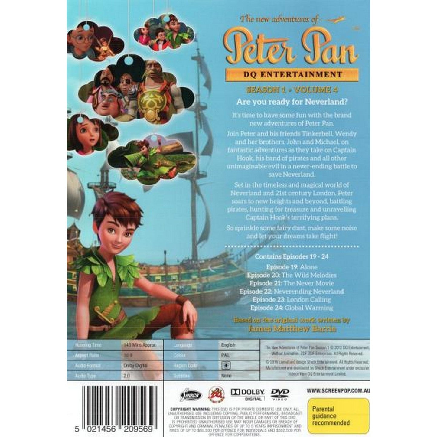 The New Adventures of Peter Pan: Season 1 - Volume 4 DVD