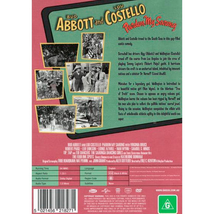 Bud Abbott and Lou Costello: Pardon My Sarong DVD