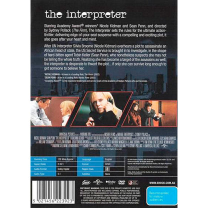 The Interpreter DVD