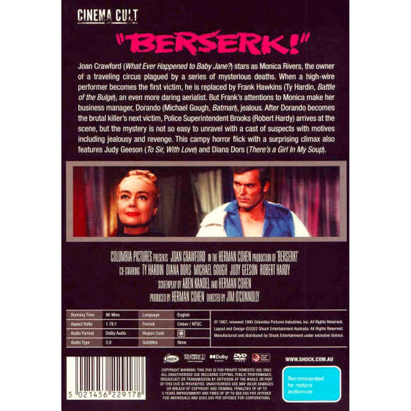 Berserk (Cinema Cult) DVD