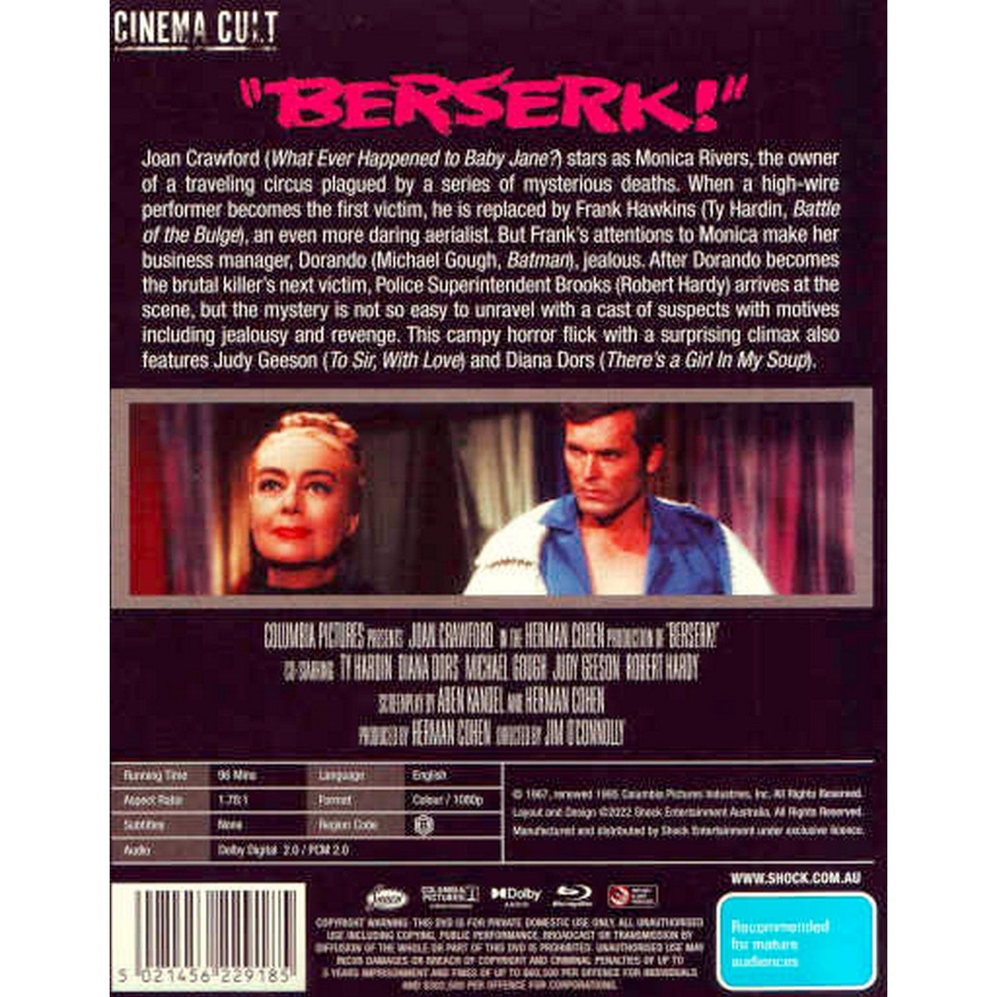 Berserk (Cinema Cult) Blu-Ray