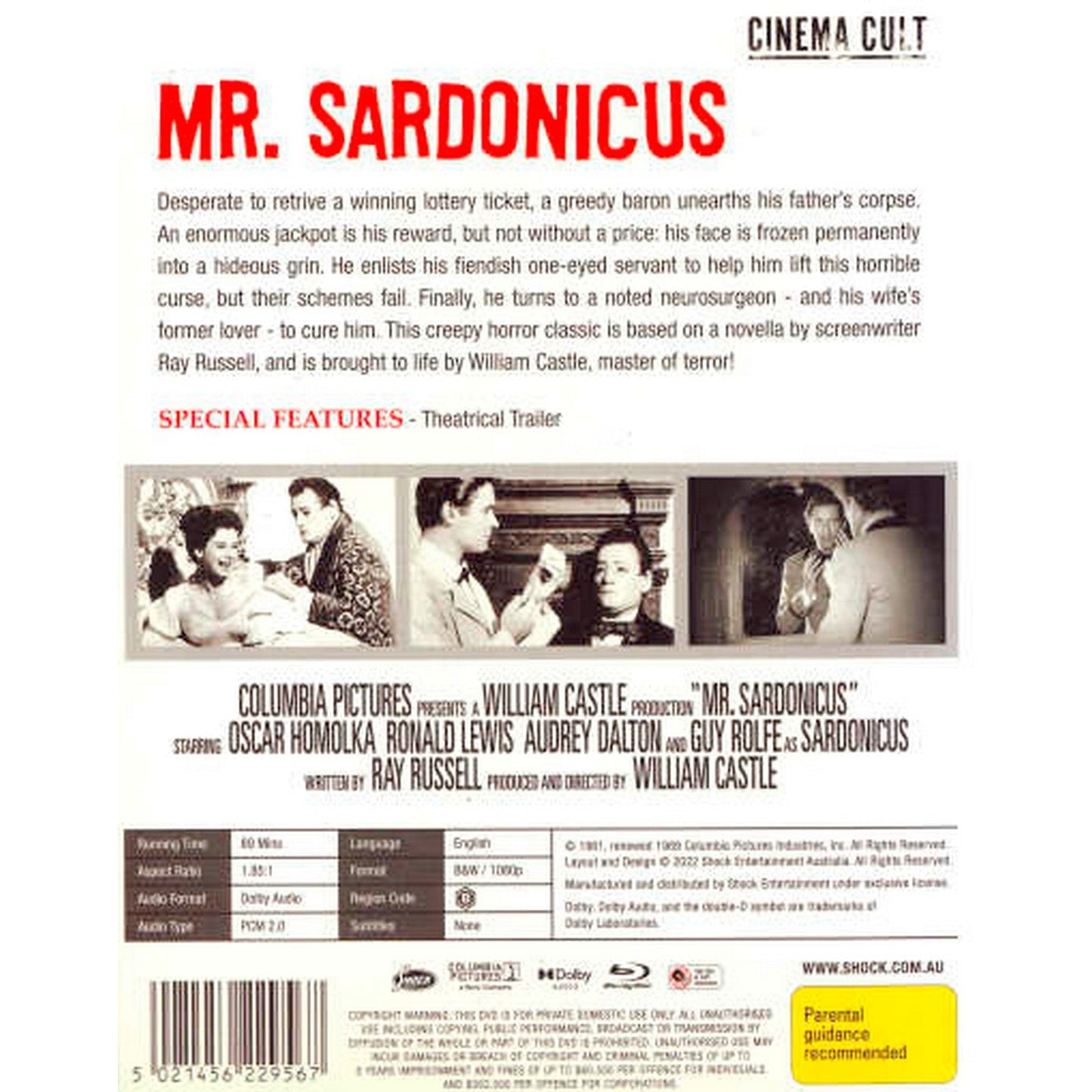 Mr. Sardonicus (Cinema Cult) Blu-Ray