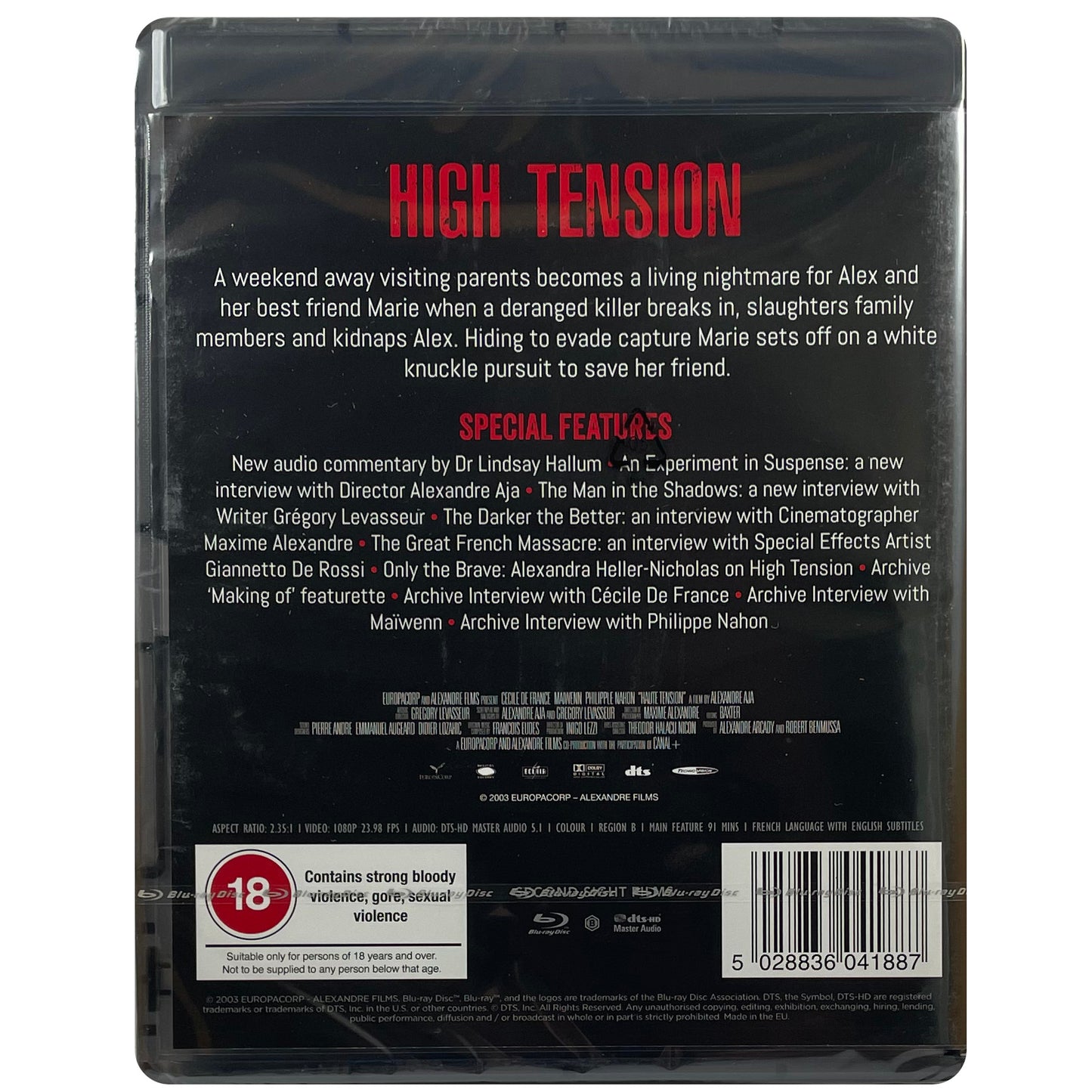 High Tension Blu-Ray