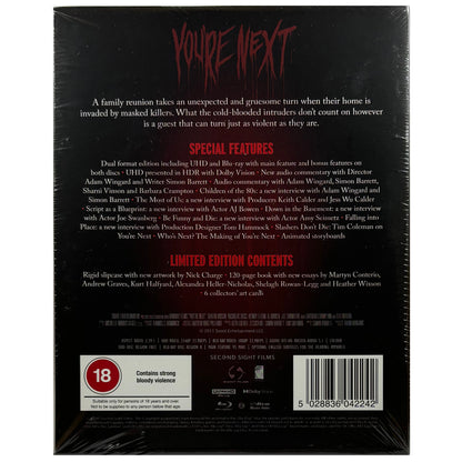 You're Next 4K UltraHD + Blu-Ray - Limited Edition