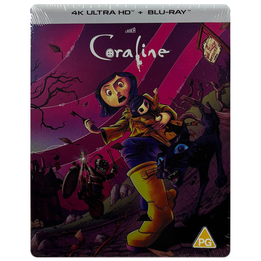 Coraline 4K + Blu-Ray Steelbook