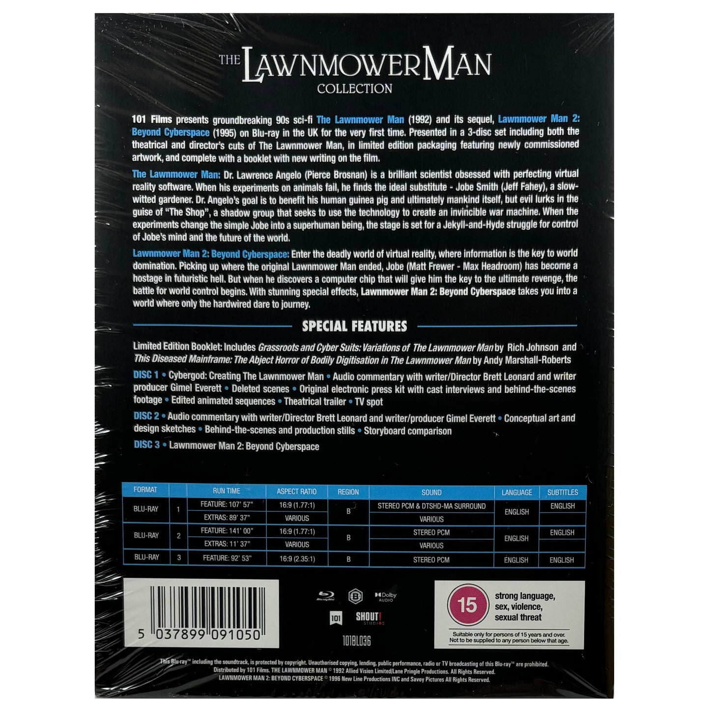 The Lawnmower Man Collection Blu-Ray - Limited Edition