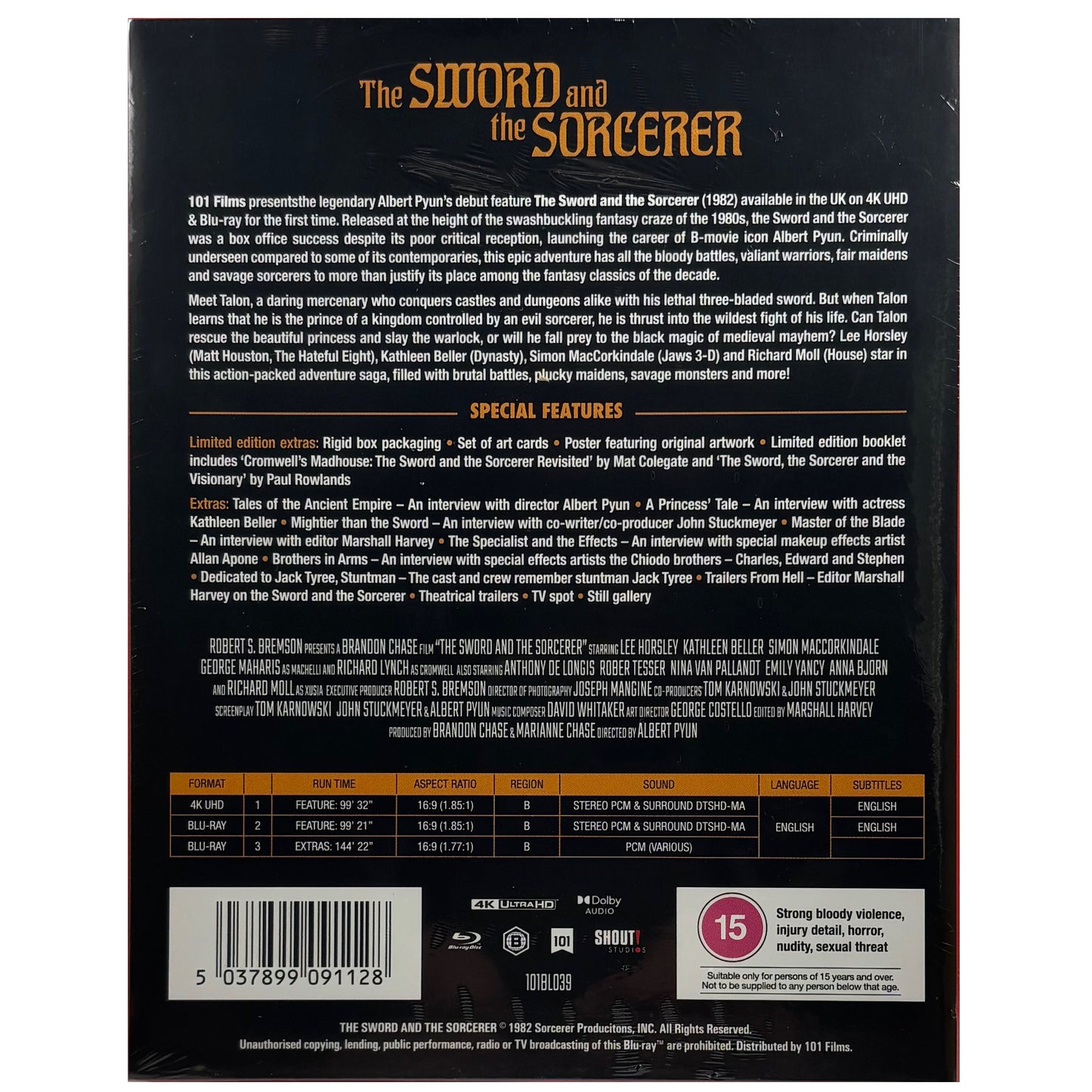 The Sword and the Sorcerer 4K UltraHD + Blu-Ray - Limited Edition