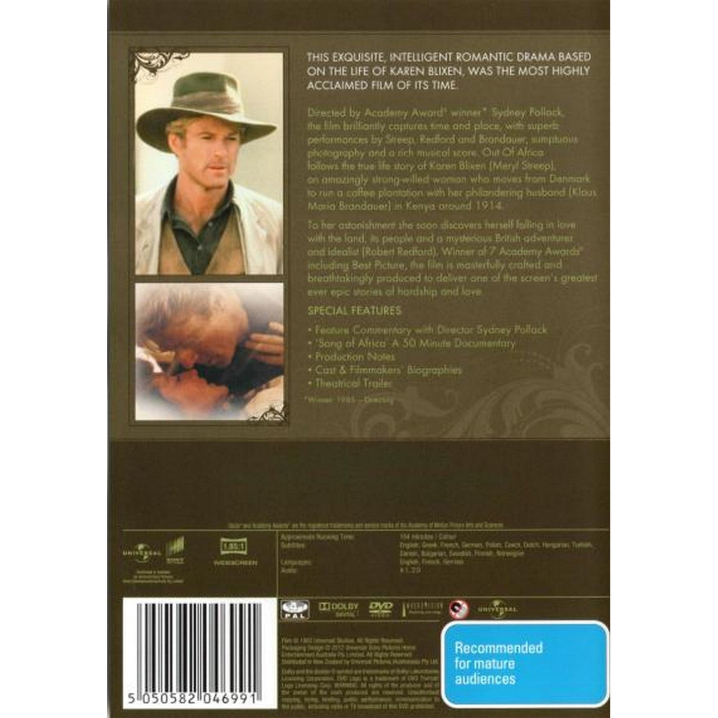 Out of Africa (The Costume Collection) DVD