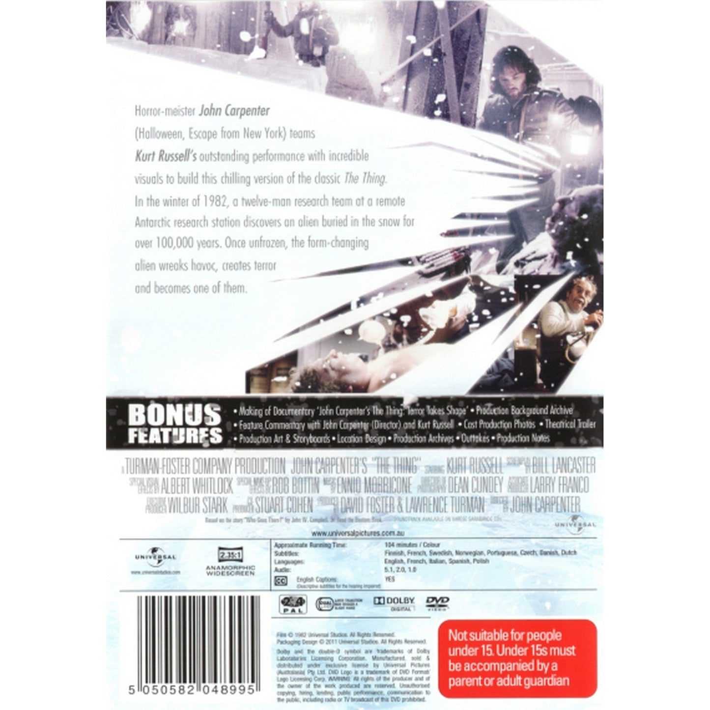 The Thing (1982) (John Carpenter's) DVD