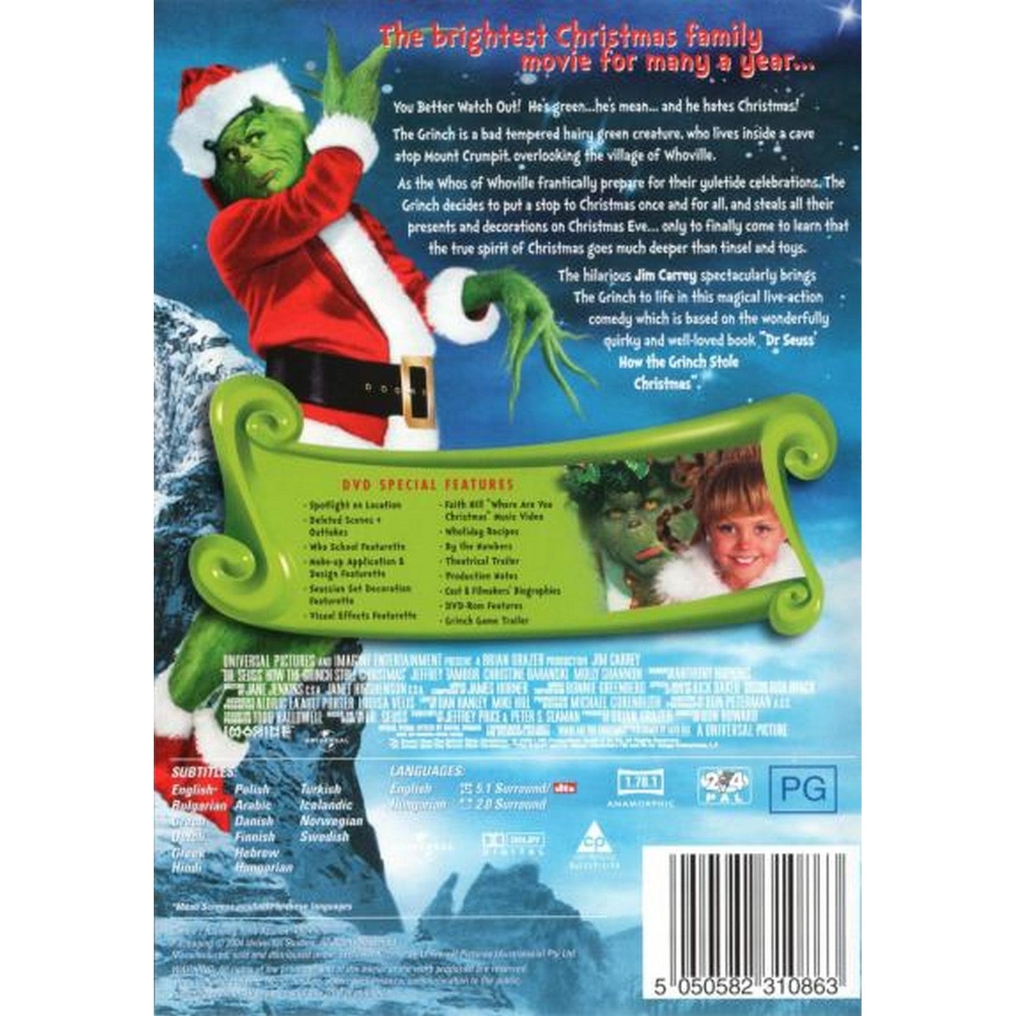 The Grinch (2000) a.k.a. Dr. Seuss' How the Grinch Stole Christmas DVD