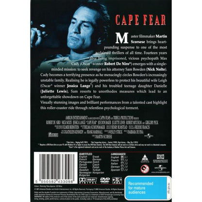 Cape Fear (1991) DVD