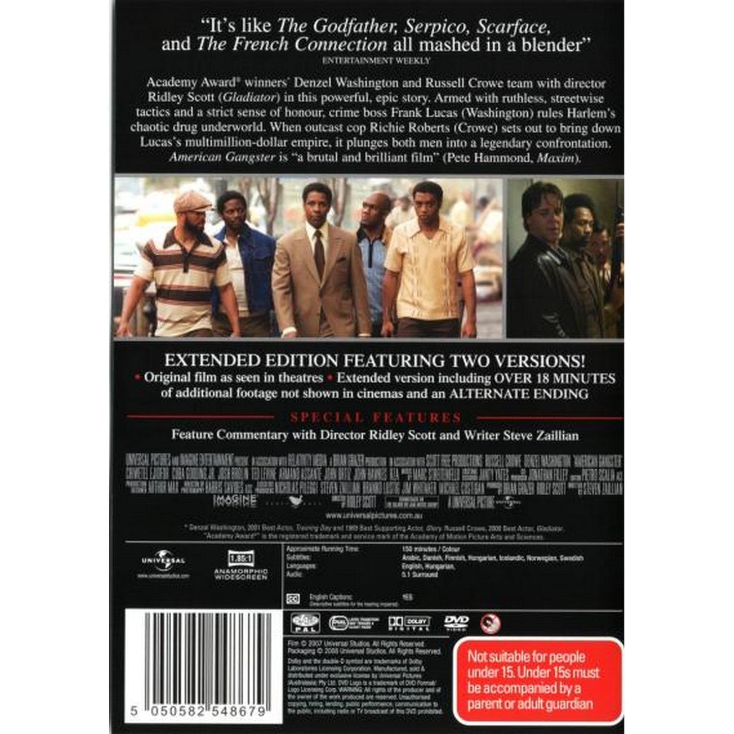 American Gangster (Extended Editition) DVD