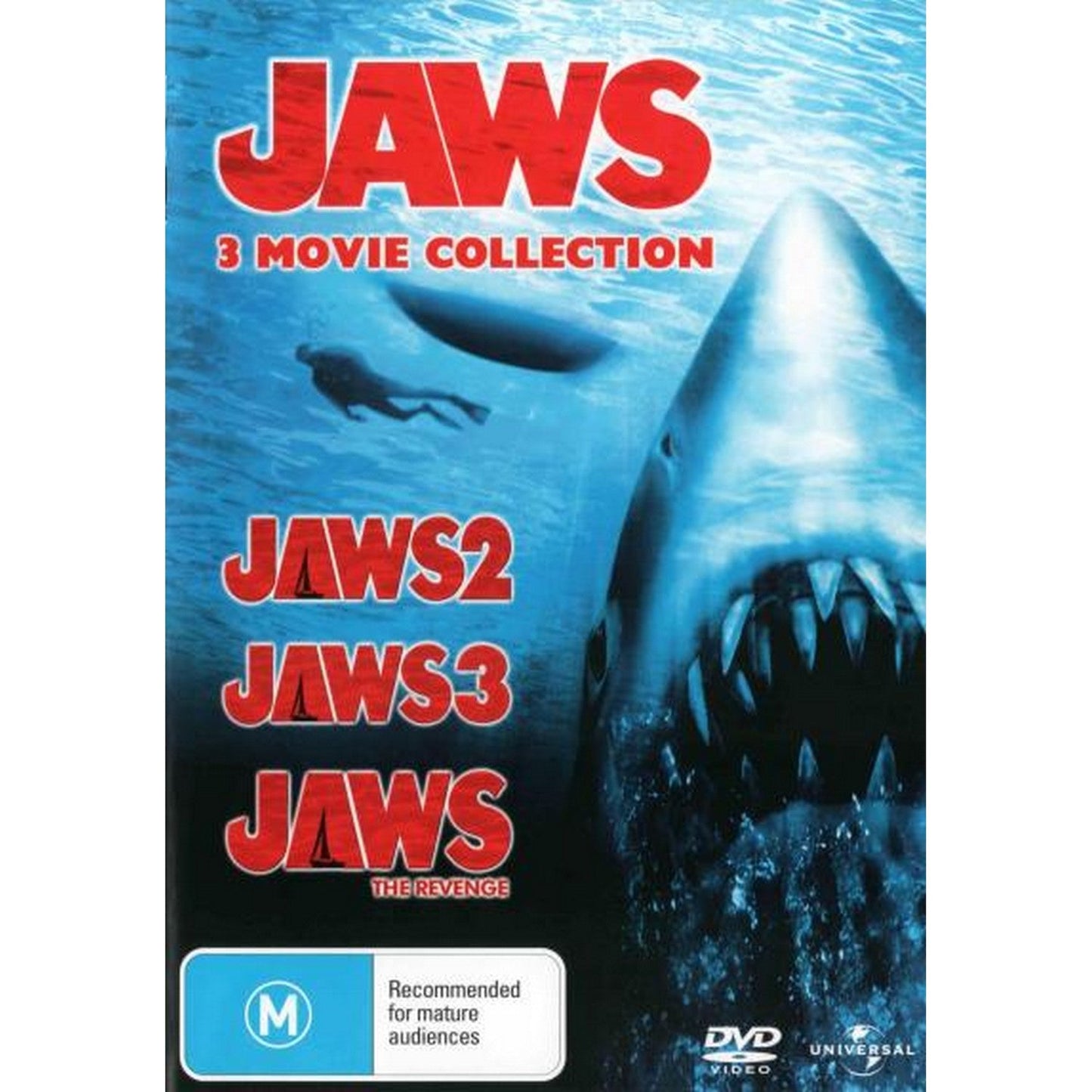 Jaws: 3 Movie Collection (Jaws 2 / Jaws 3 / Jaws: The Revenge) DVD Box Set