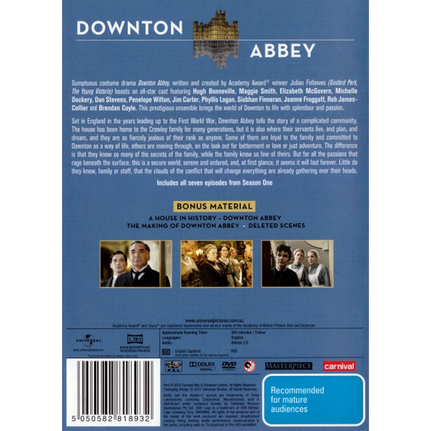 Downton Abbey: Season 1 DVD