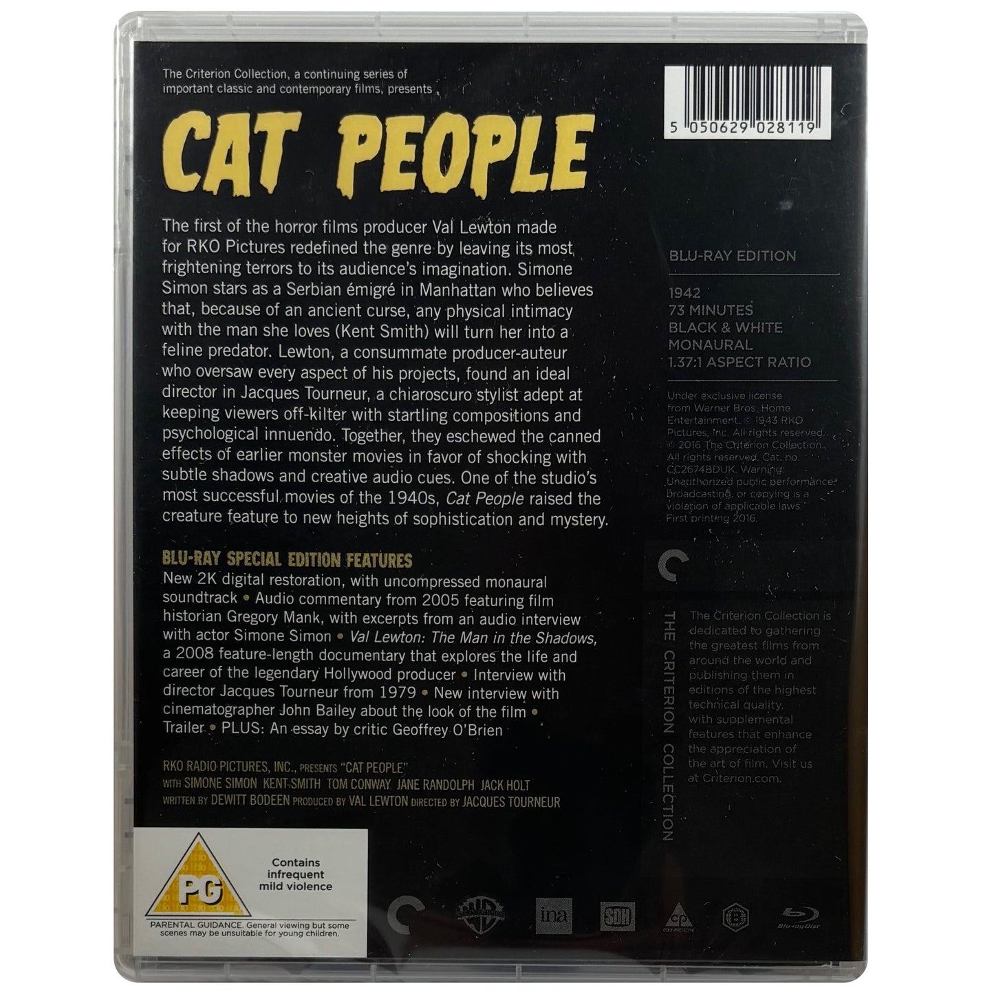 Cat People (Criterion Collection) Blu-Ray