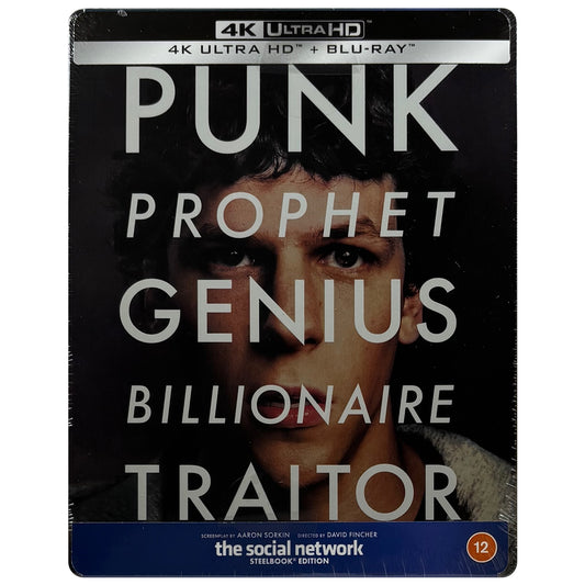 The Social Network 4K + Blu-Ray Steelbook