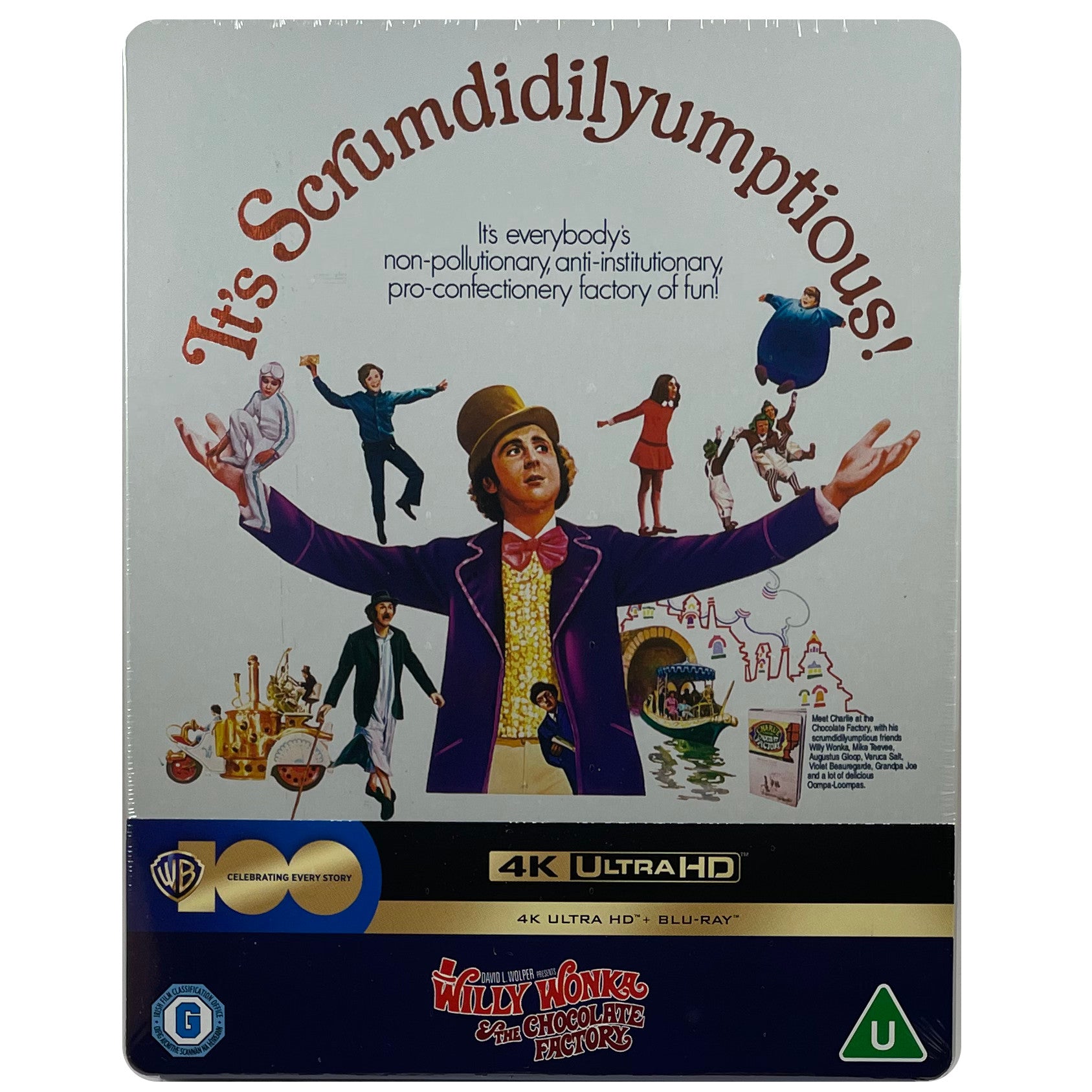 Willy wonka the chocolate factory 4k Steelbook. Spanish hot import.