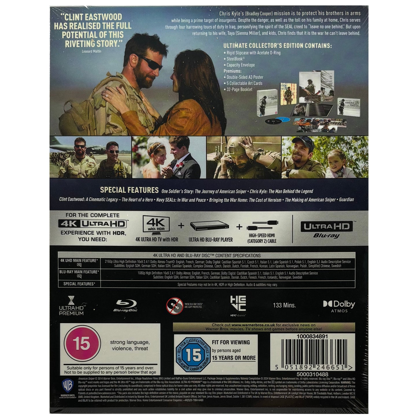 American Sniper 4K Steelbook - Ultimate Collector's Edition