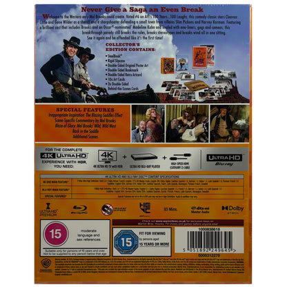 Blazing Saddles 4K + Blu-Ray Steelbook - 50th Anniversary Collector's Edition