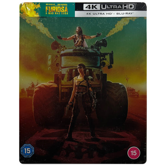 Furiosa: A Mad Max Saga 4K + Blu-Ray Steelbook **Creased J-Card**