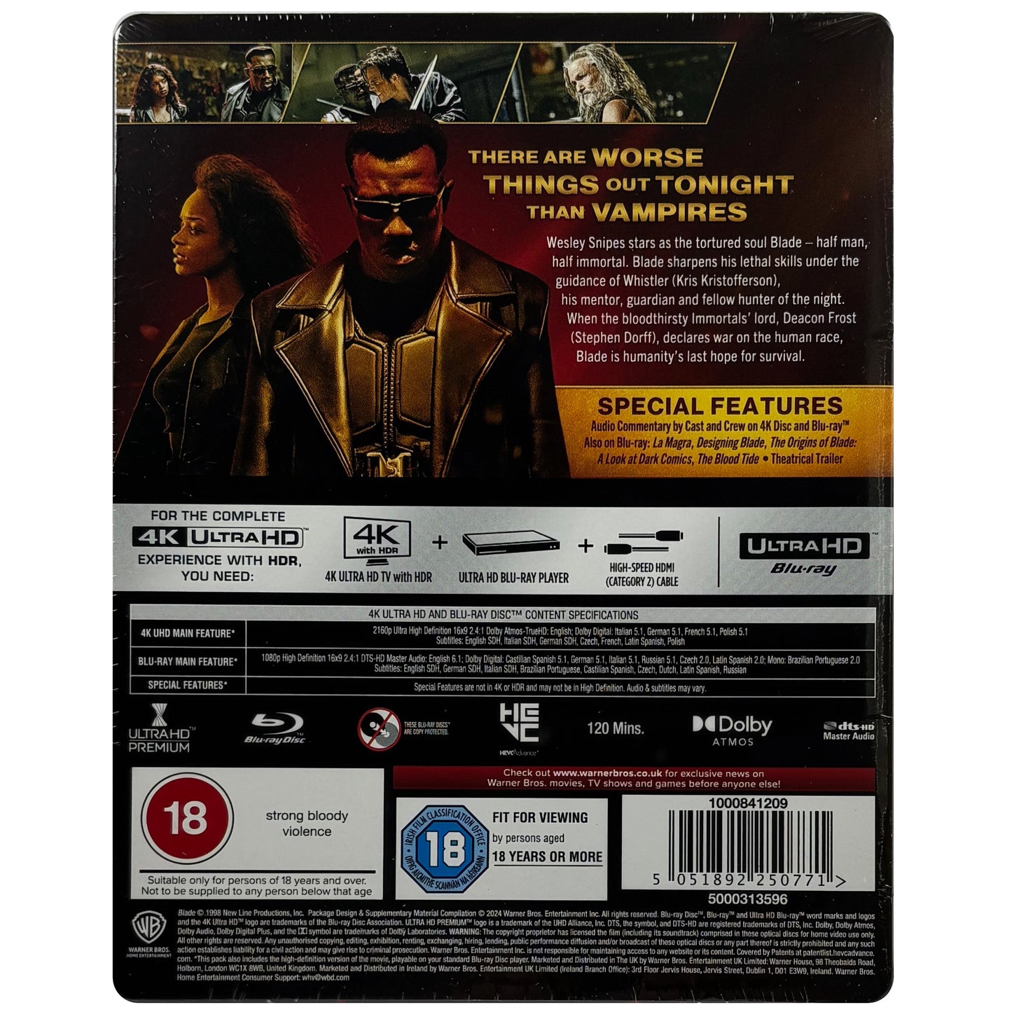 Blade 4K + Blu-Ray Steelbook