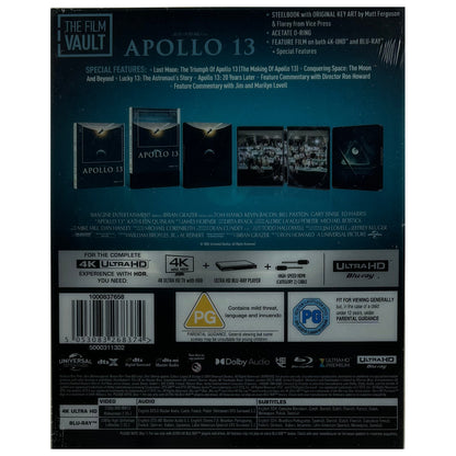 Apollo 13 4K + Blu-Ray Steelbook - The Film Vault Range