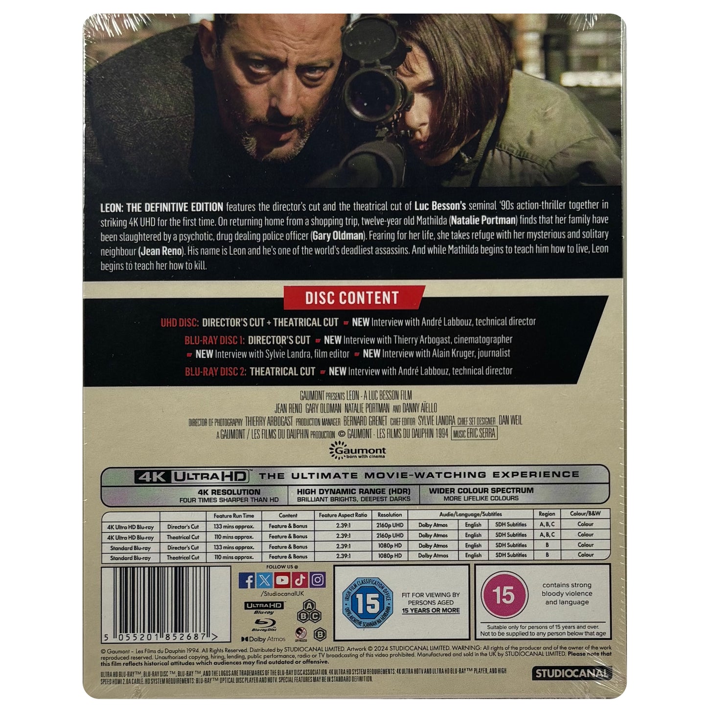 Leon: The Definitive Edition 4K + Blu-Ray Steelbook