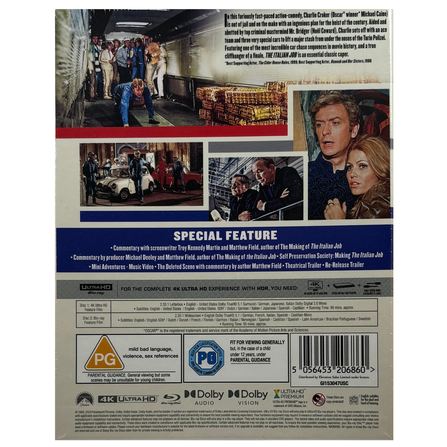 The Italian Job 4K UltraHD + Blu-Ray - 55th Anniversary Collector's Edition