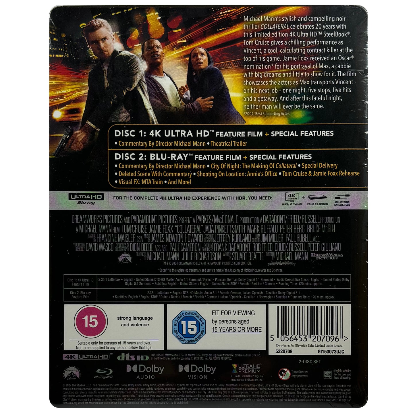 Collateral 4K + Blu-Ray Steelbook - 20th Anniversary Edition