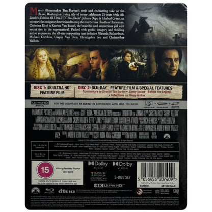 Sleepy Hollow 4K + Blu-Ray Steelbook (25th Anniversary)