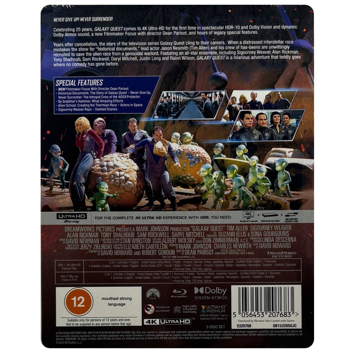 Galaxy Quest 25th Anniversary 4K + Blu-Ray Steelbook