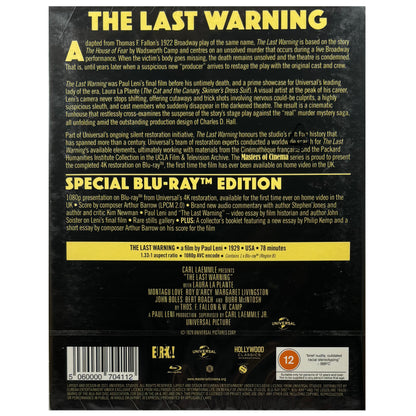 The Last Warning (Masters of Cinema #243) Blu-Ray - Limited Edition