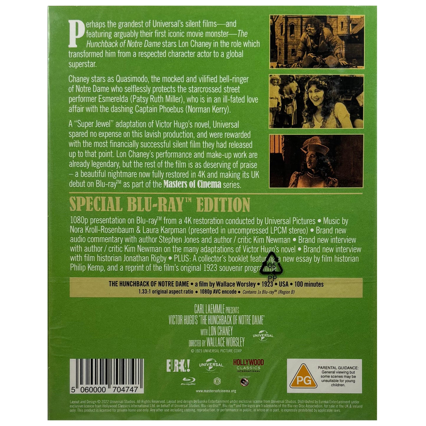 The Hunchback of Notre Dame (Masters of Cinema #270) Blu-Ray - Limited Edition