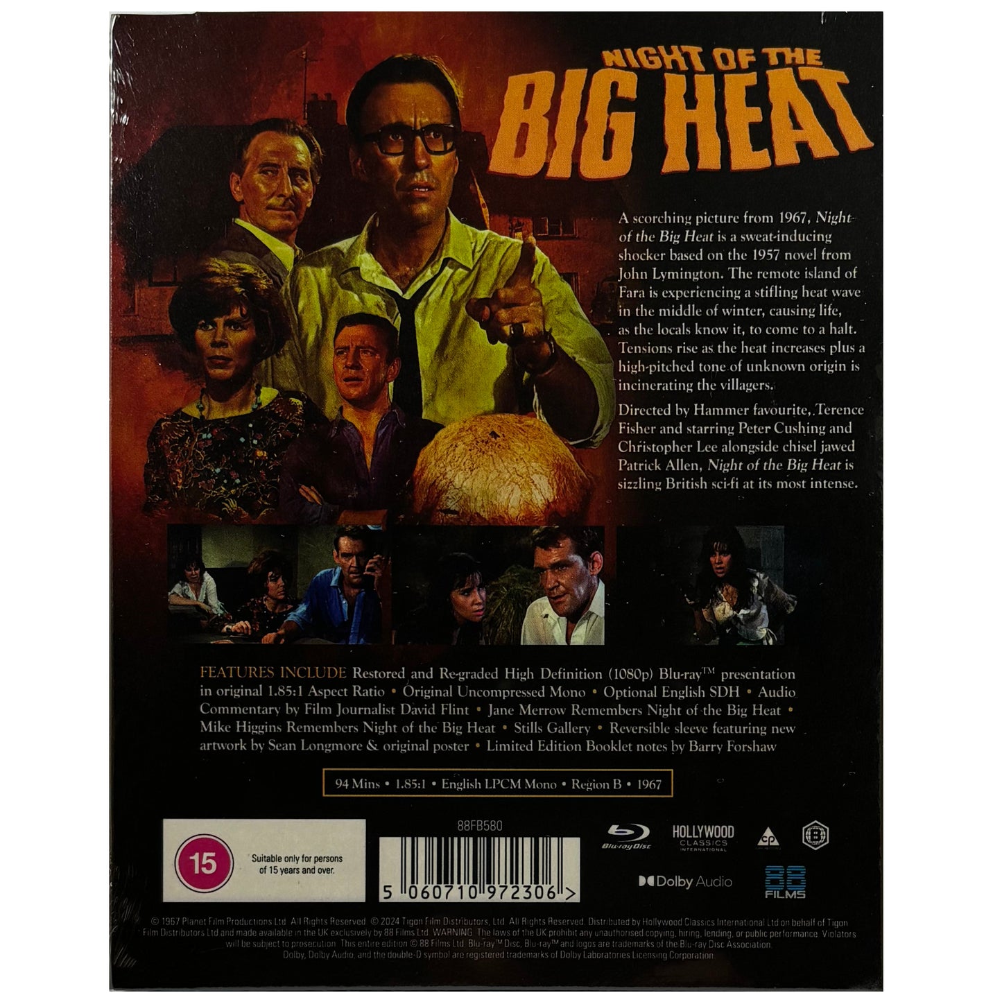 Night of the Big Heat Blu-Ray - Limited Edition