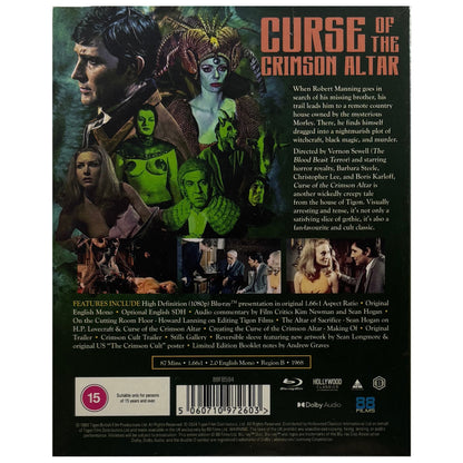 Curse Of The Crimson Altar Blu-Ray - Limited Edition