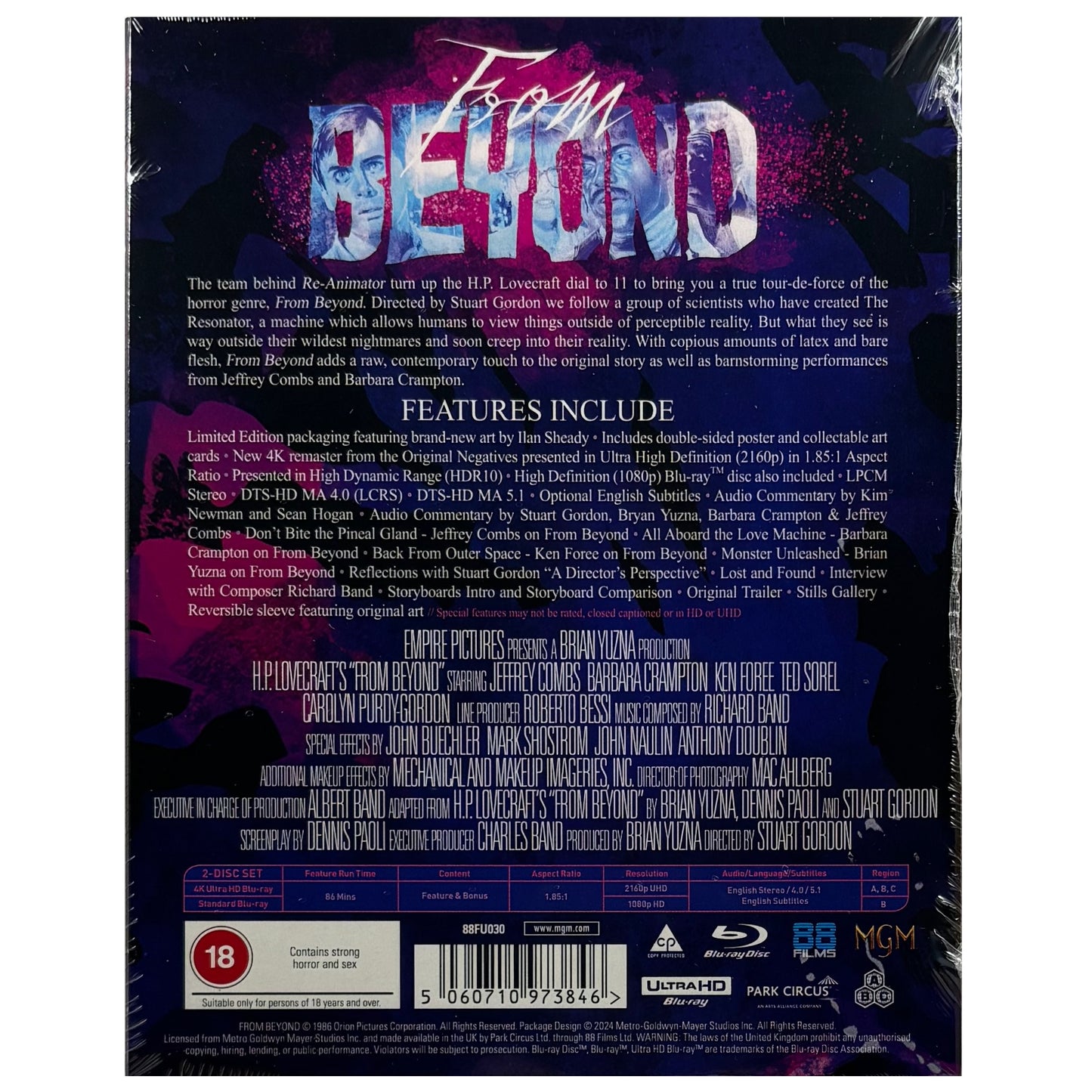 From Beyond 4K UltraHD + Blu-Ray - Limited Edition