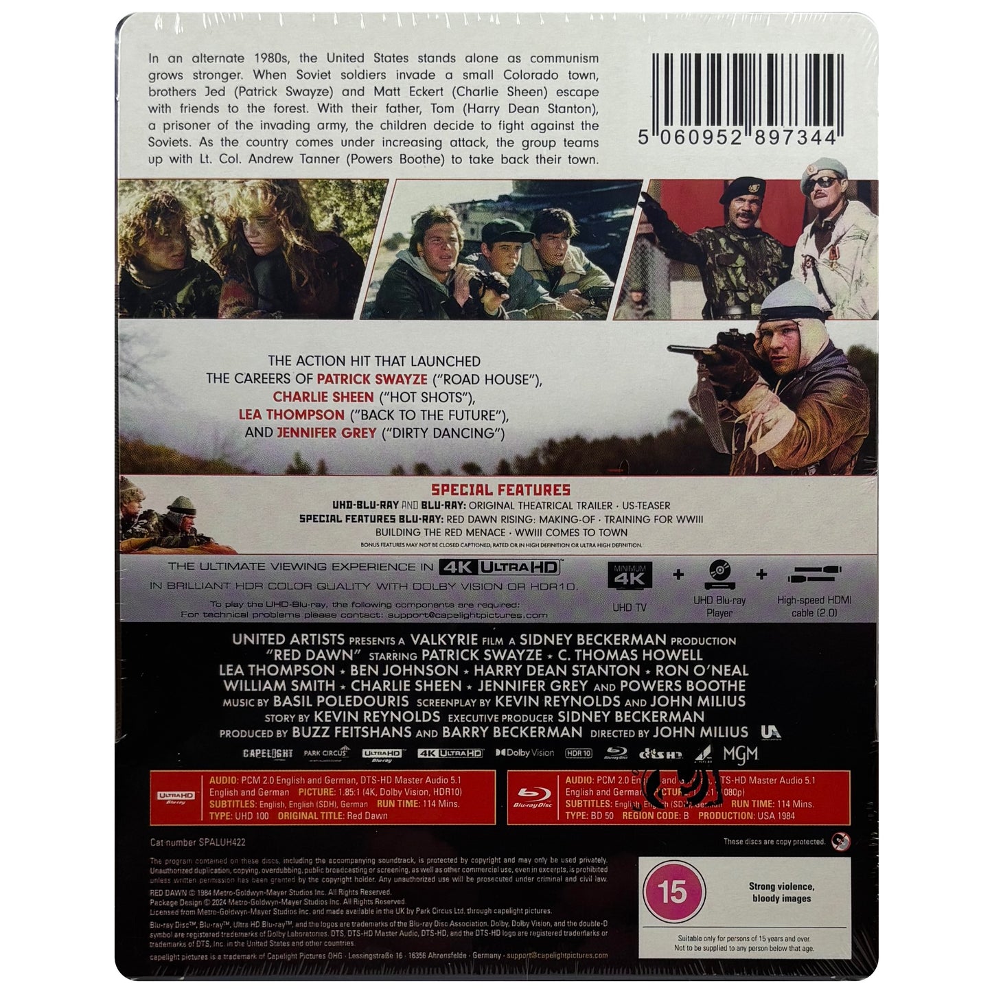 Red Dawn 4K + Blu-Ray Steelbook