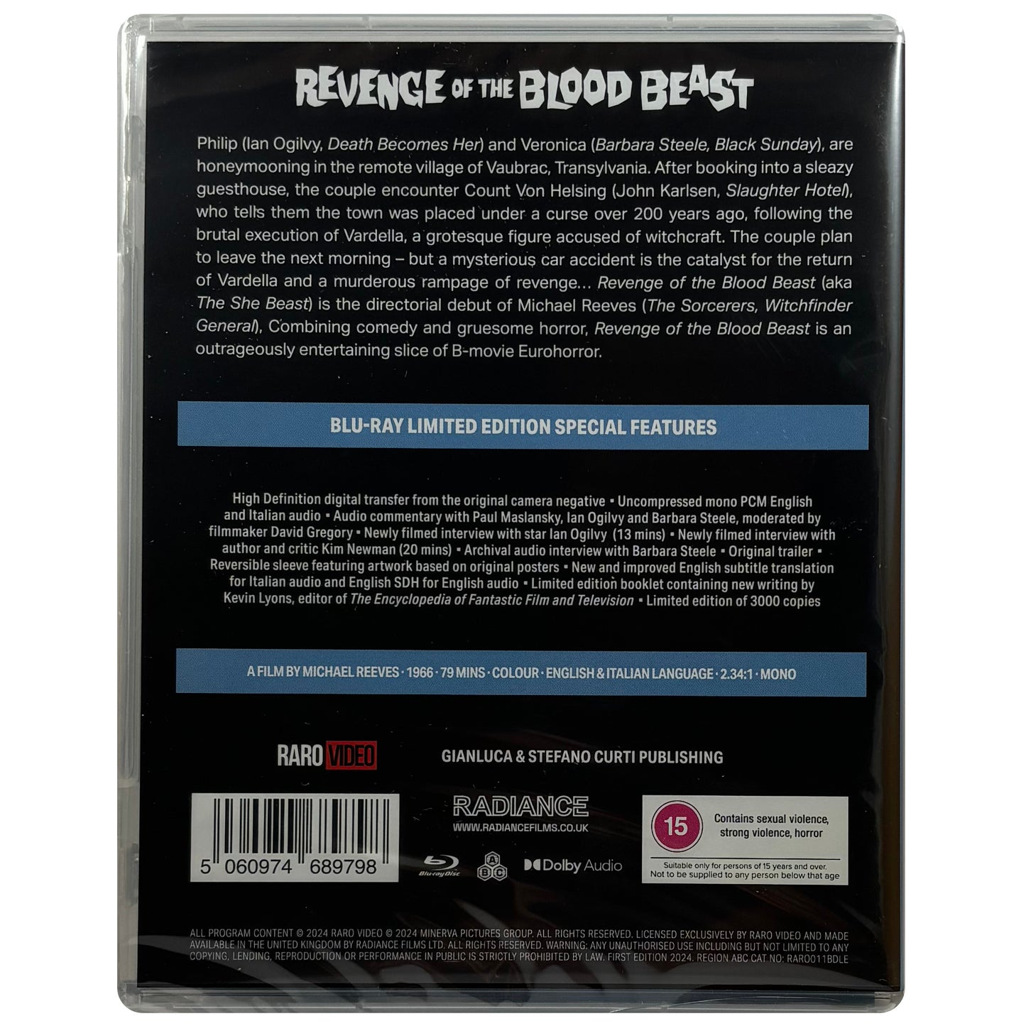 Revenge of the Blood Beast Blu-Ray - Limited Edition