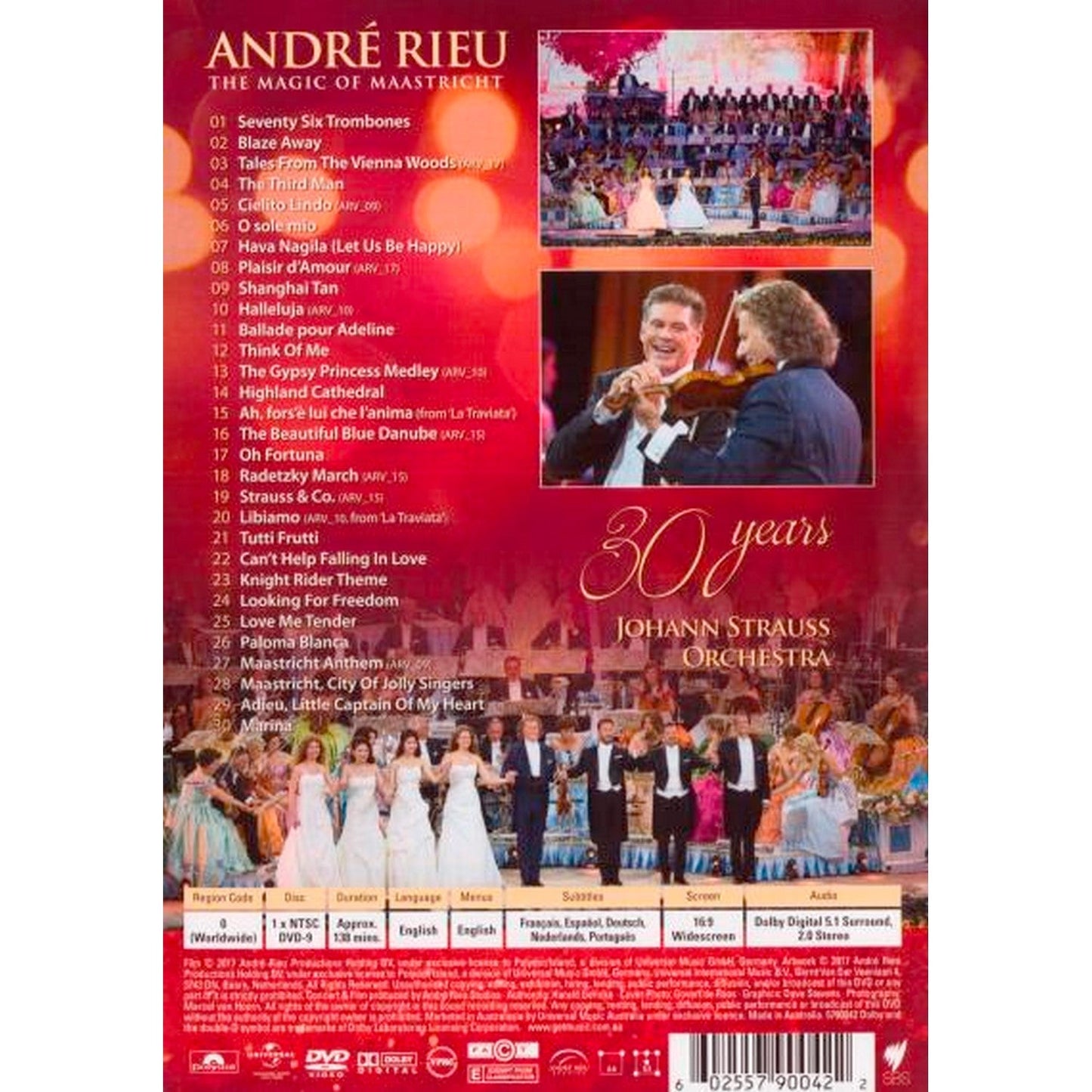 Andre Rieu and His Johann Strauss Orchestra: The Magic of Maastricht DVD