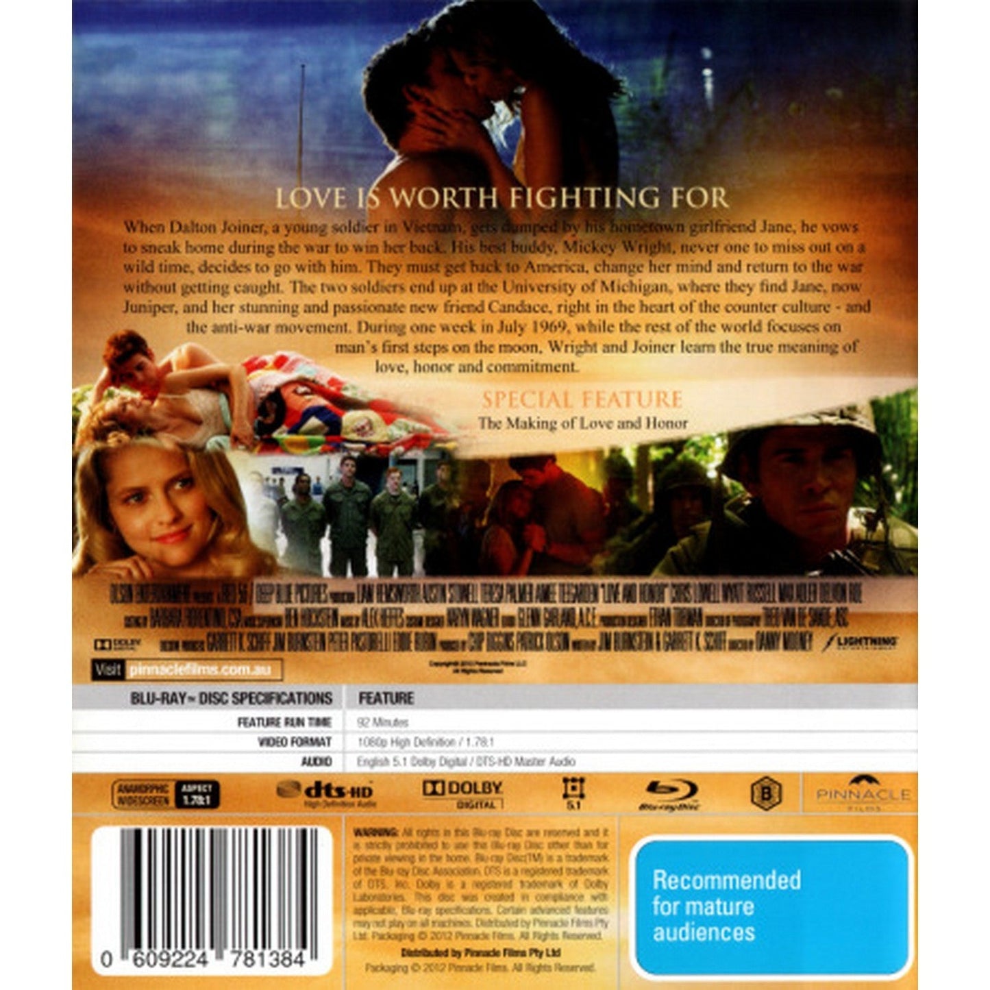 Love and Honor Blu-Ray