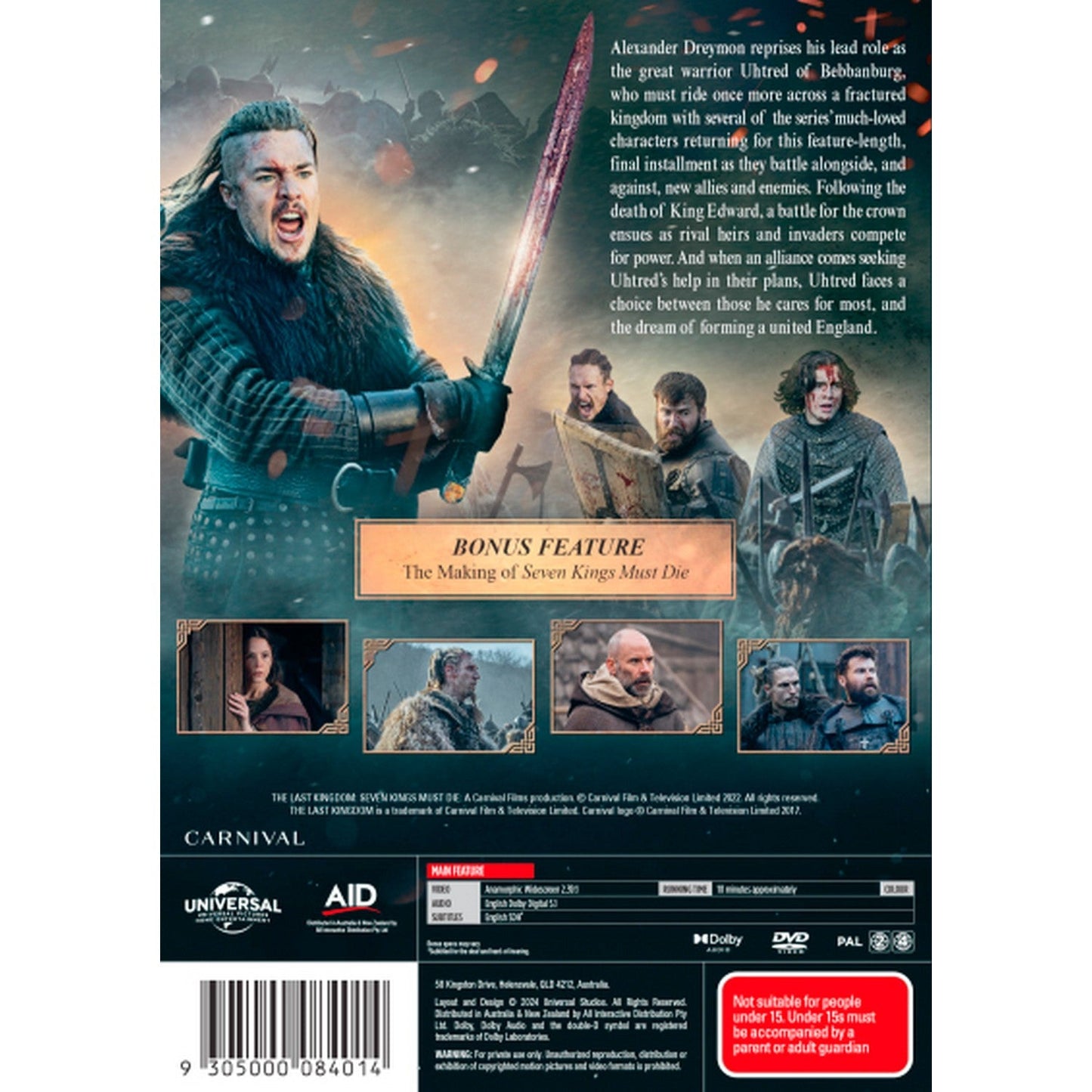 The Last Kingdom: Seven Kings Must Die DVD