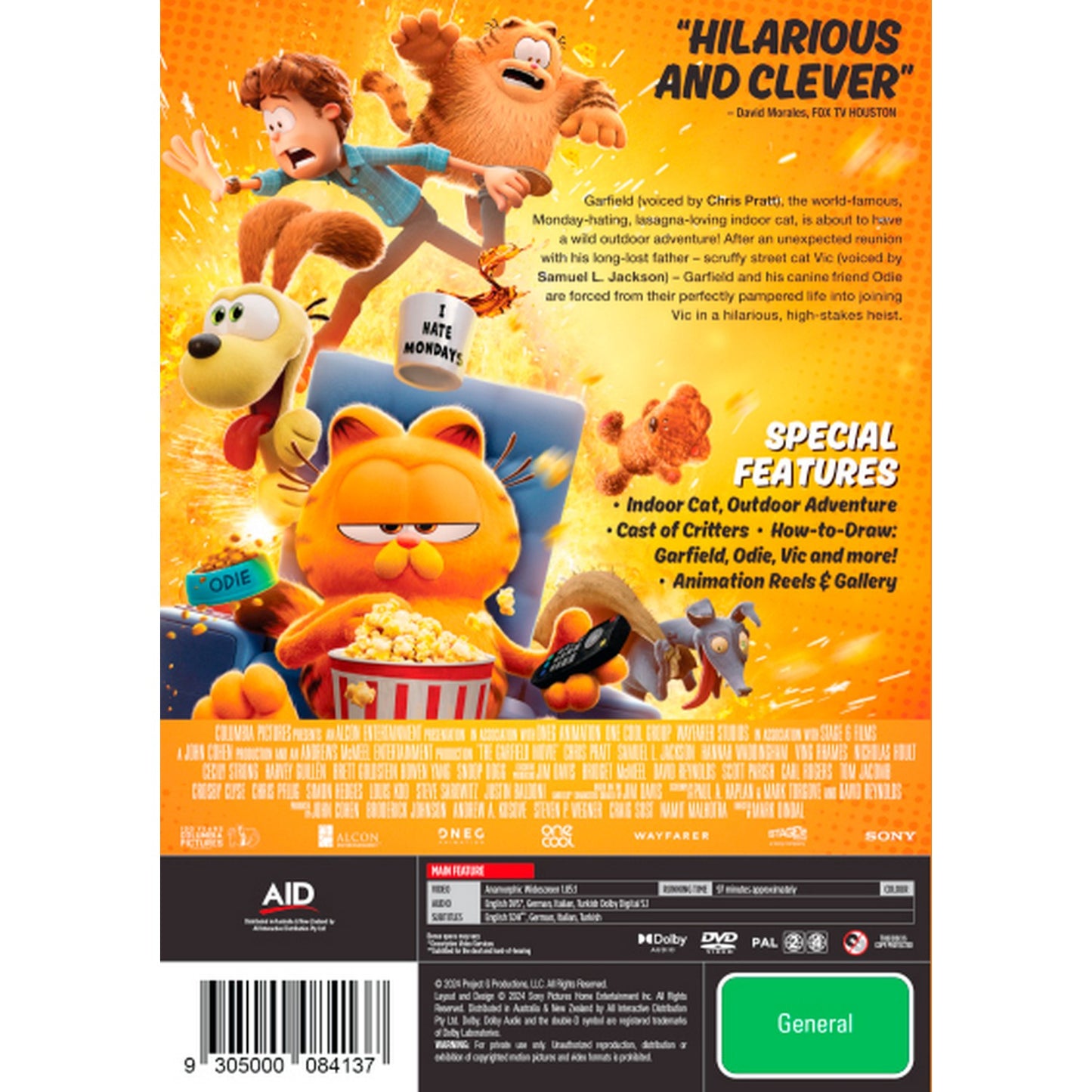 The Garfield Movie DVD