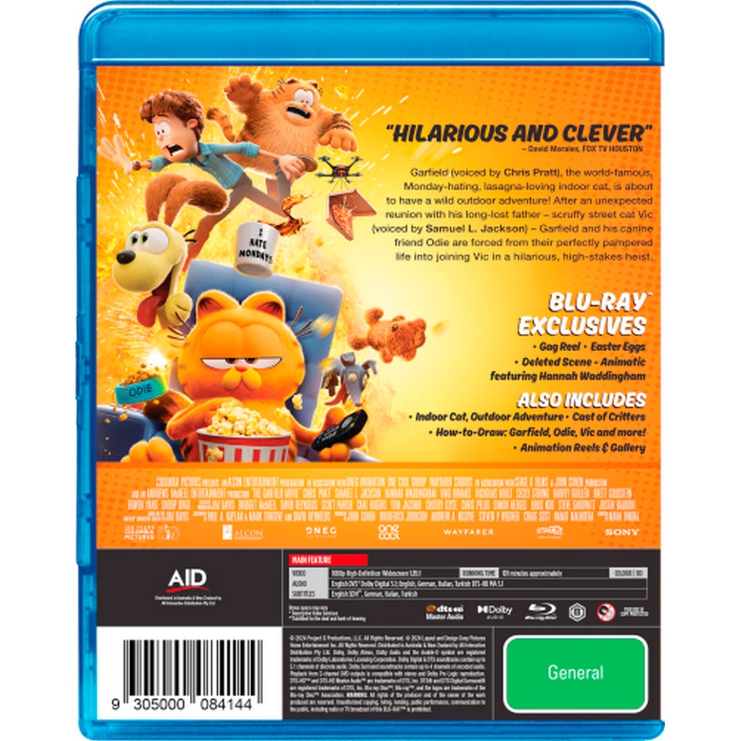 The Garfield Movie Blu-Ray