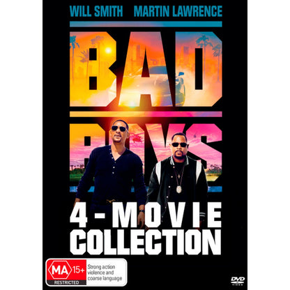 Bad Boys: 4-Movie Collection (Bad Boys / Bad Boys II / Bad Boys For Life / Bad Boys: Ride or Die) DVD Box Set