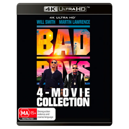 Bad Boys: 4-Movie Collection 4K UltraHD (Bad Boys / Bad Boys II / Bad Boys For Life / Bad Boys: Ride or Die) Box Set