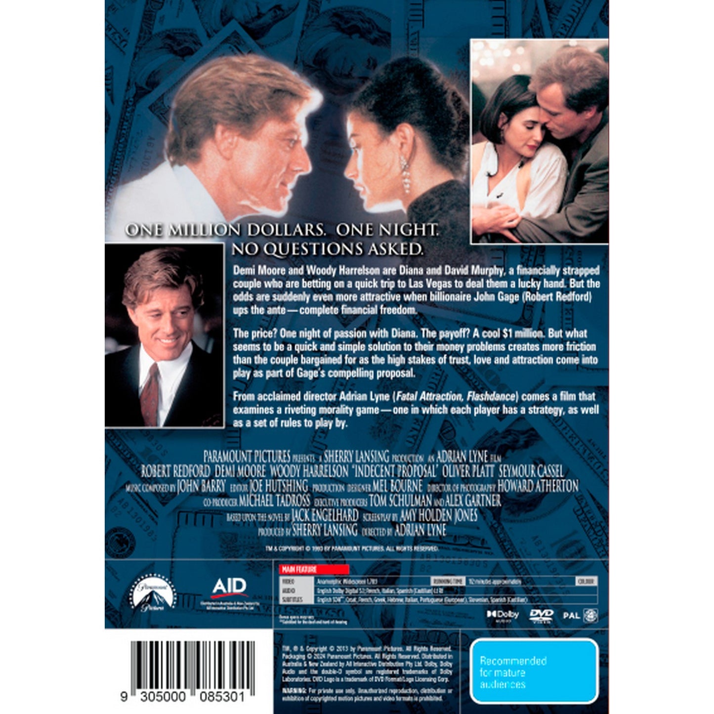 Indecent Proposal DVD