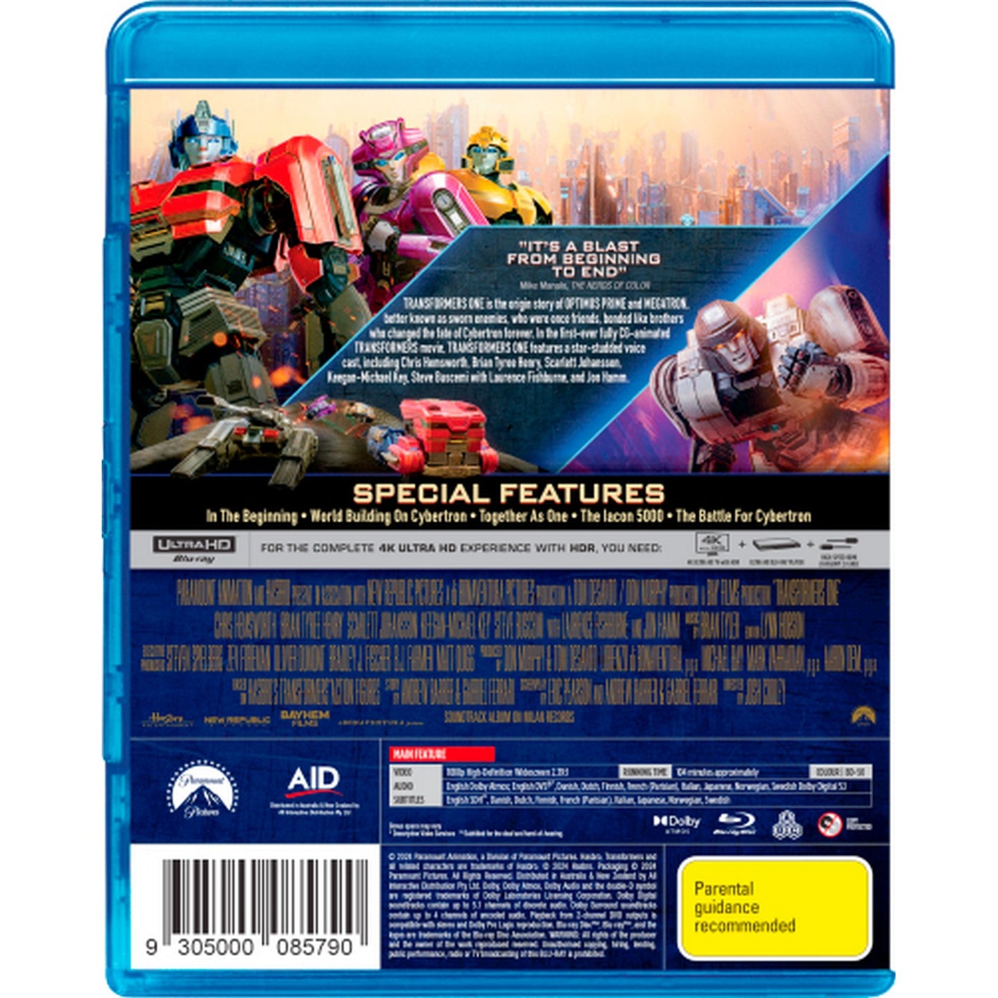 Transformers One Blu-Ray