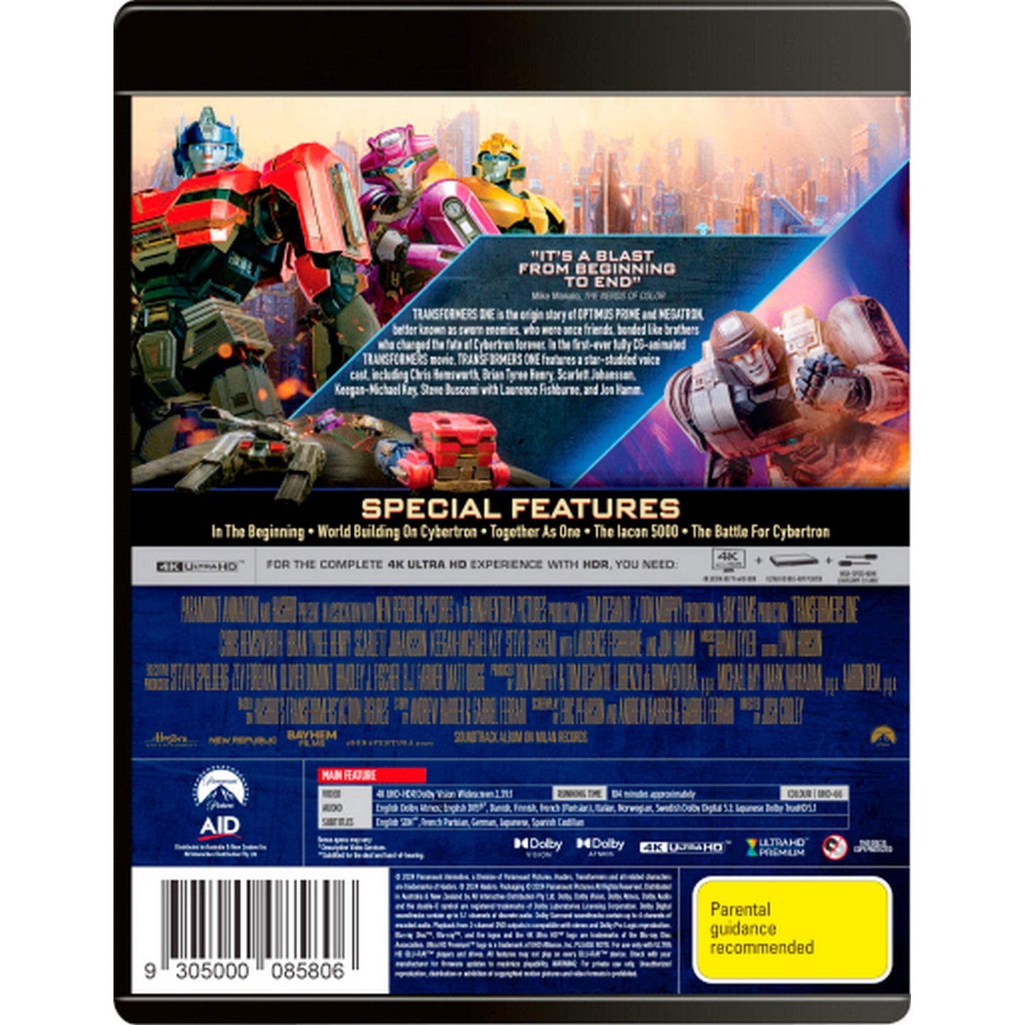 Transformers One 4K UltraHD