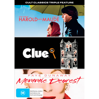 Cult Classics Triple Feature (Harold & Maude / Mommie Dearest / Clue) DVD Box Set